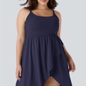 Halara Breezeful High Low Flowy Midi Quick Dry Casual Size Large Dress No Shorts